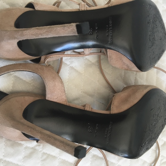 Saint Laurent Suede Lace-Up 105mm Pumps✨ - Picture 7 of 7